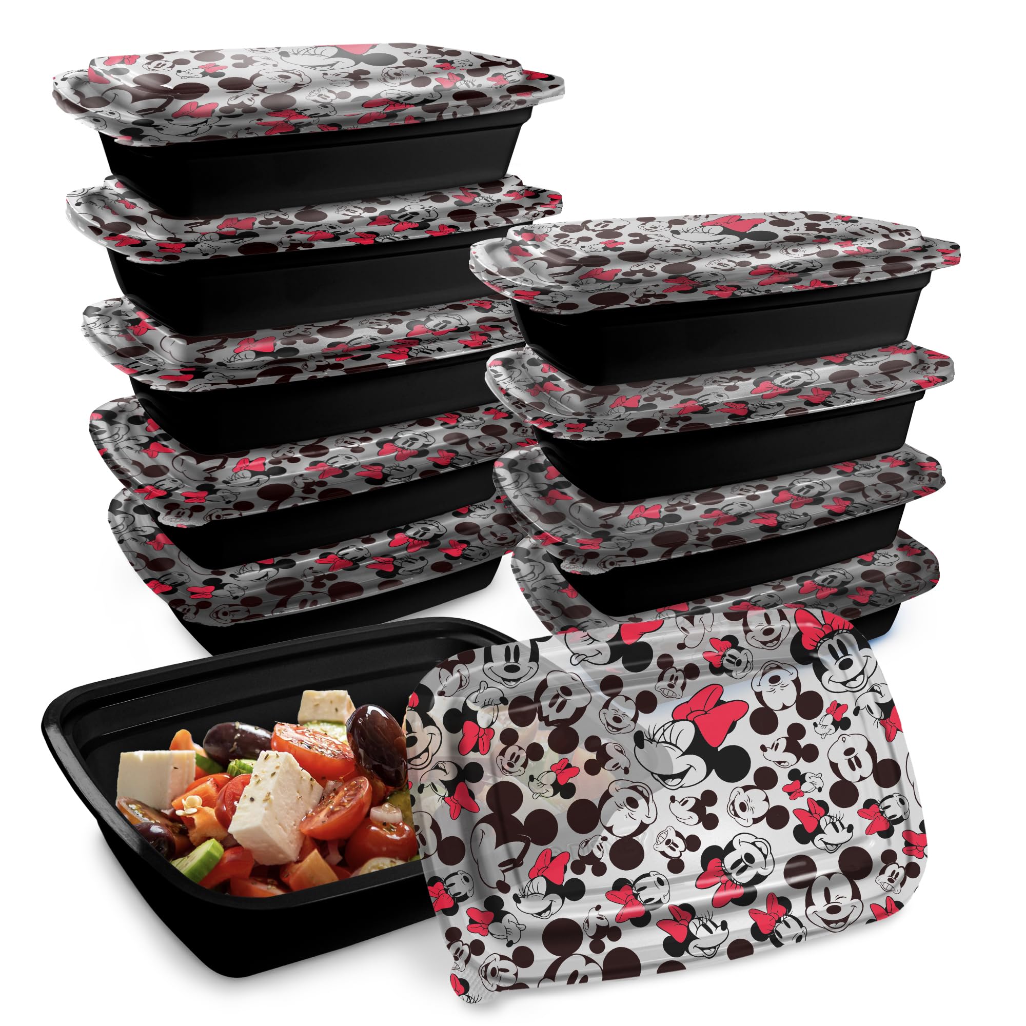 Disney - あかにゃん出品　DVD純正ケース付き20セット　画像2枚目参照　グッズ4個 Amazon.com: Disney Mickey & Minnie Meal Prep Containers, 20-Piece